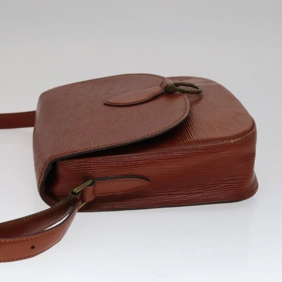 LOUIS VUITTON Epi Saint Cloud GM Shoulder Bag Brown M52193 LV Auth 111133 - Picture 5 of 15